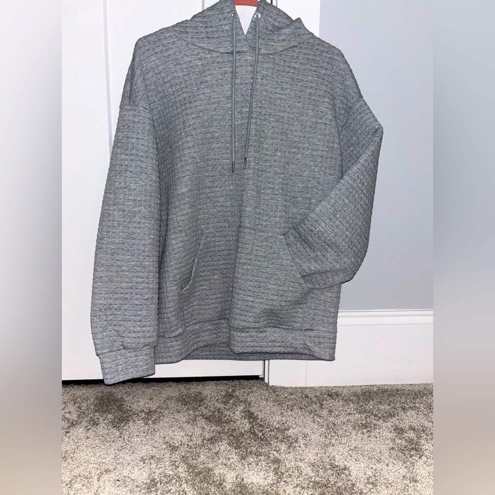 Waffle grey hoodie